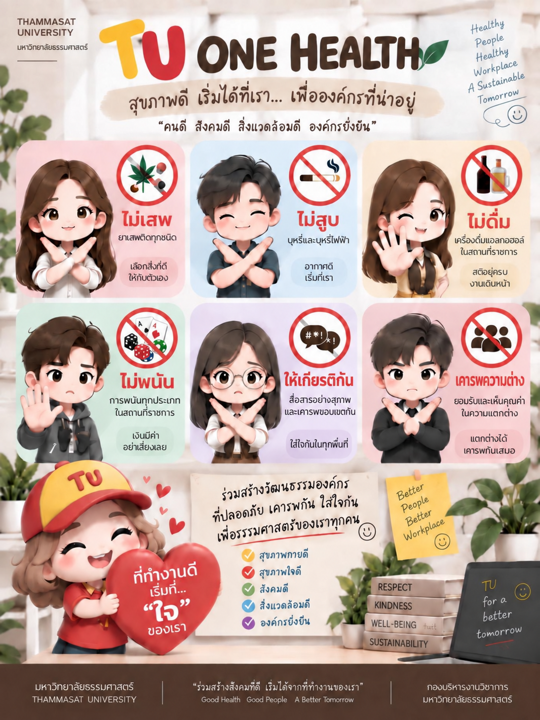 🌿 ออฟฟิศนี้…เน้นทำงาน และเน้นสร้างความสุขในการทำงานร่วมกัน 😊✨